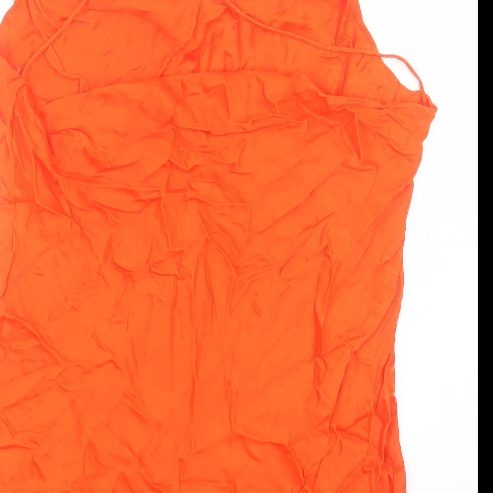 Womens UK Size 2XL Zara Orange Basic Tank