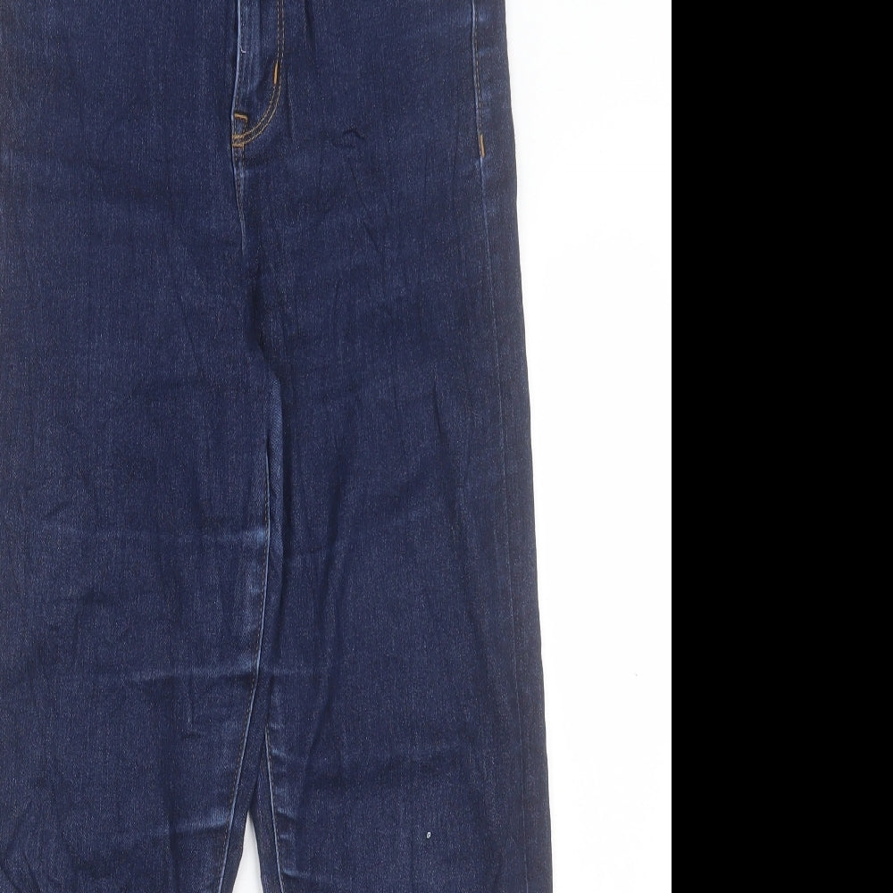 Womens UK Size 8 Marks and Spencer Regular Fit Straight Blue Jeans