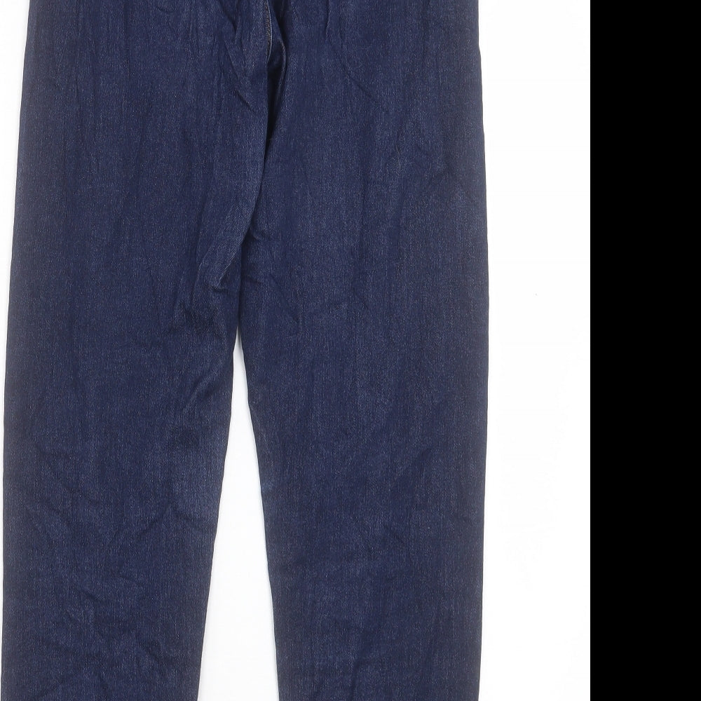 Womens UK Size 8 Marks and Spencer Regular Fit Straight Blue Jeans