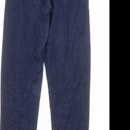 Womens UK Size 8 Marks and Spencer Regular Fit Straight Blue Jeans
