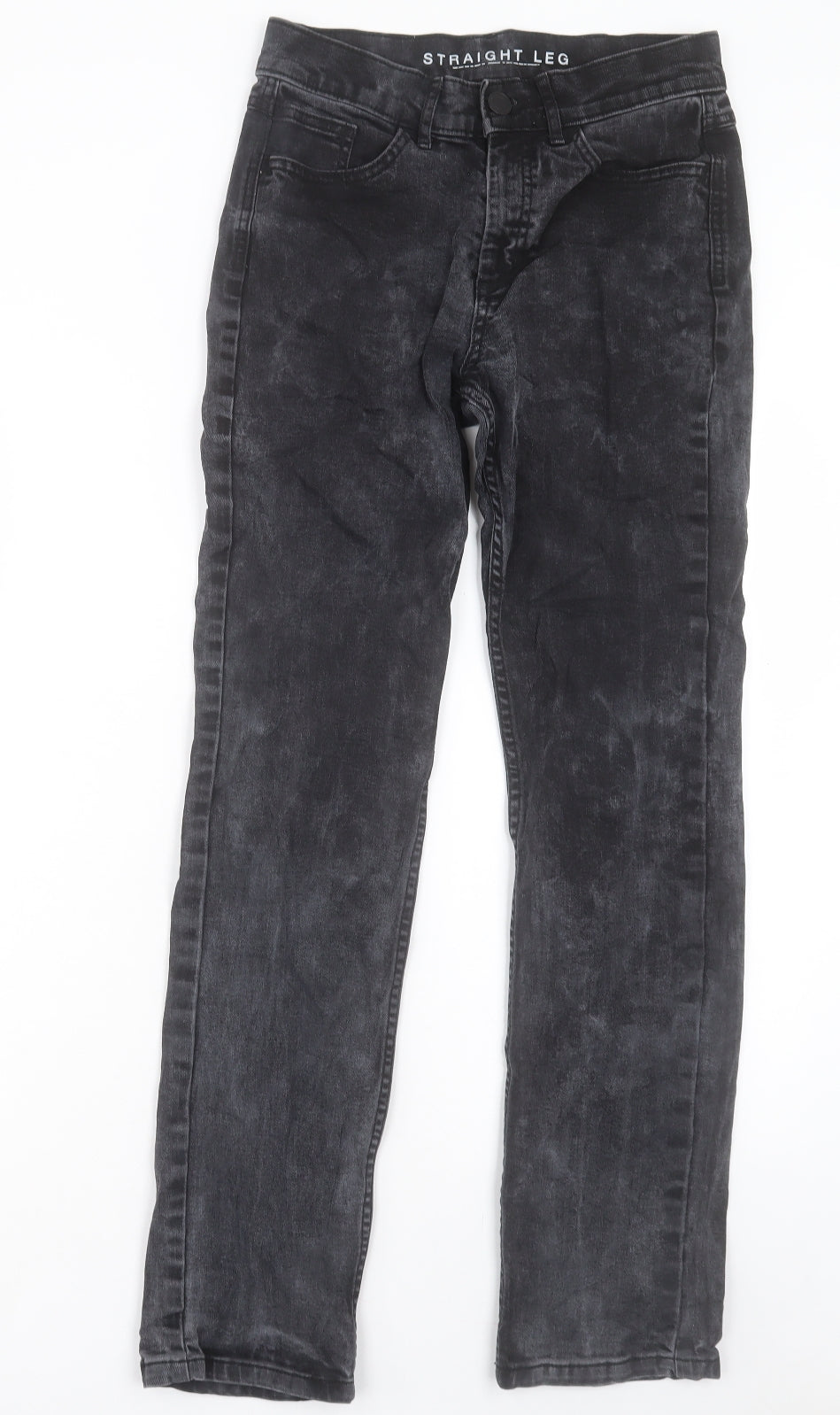 Womens UK Size 8 Marks and Spencer Regular Fit Straight Black Jeans