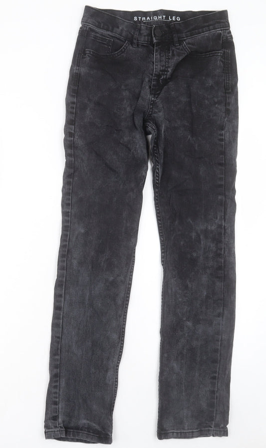 Womens UK Size 8 Marks and Spencer Regular Fit Straight Black Jeans
