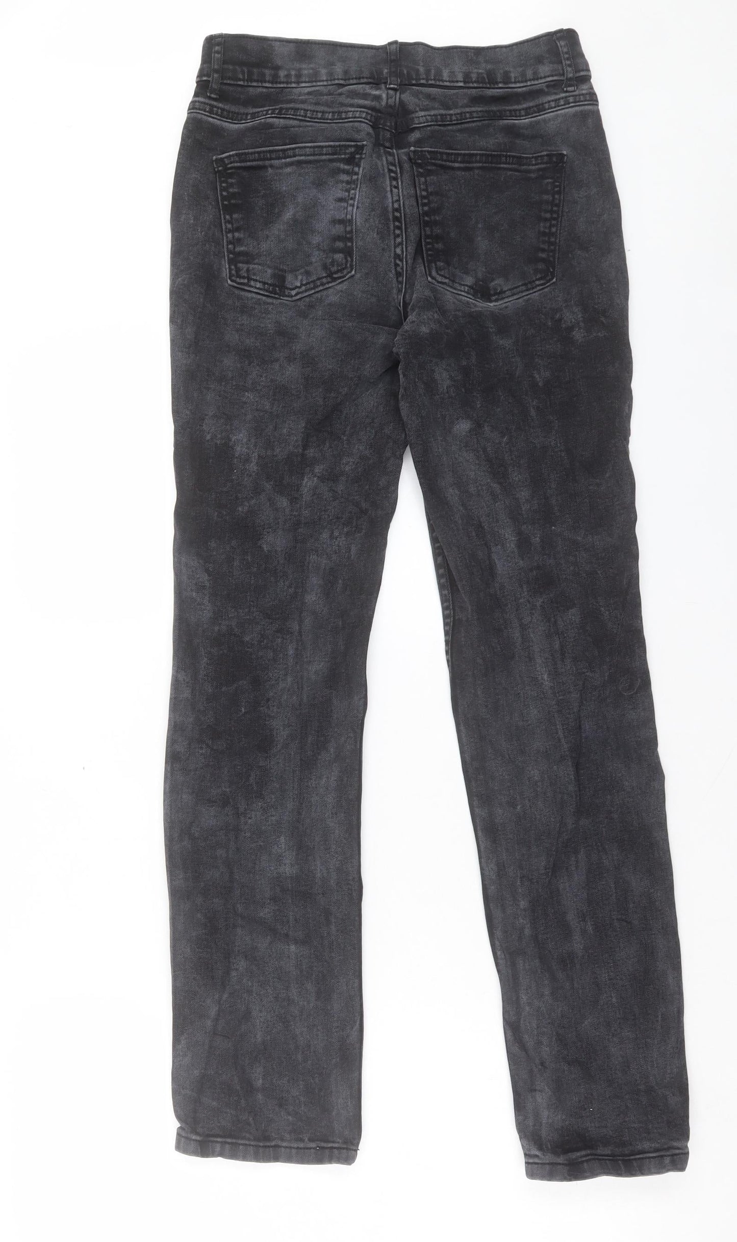 Womens UK Size 8 Marks and Spencer Regular Fit Straight Black Jeans