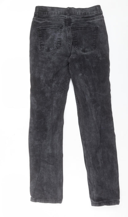 Womens UK Size 8 Marks and Spencer Regular Fit Straight Black Jeans