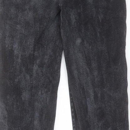 Womens UK Size 8 Marks and Spencer Regular Fit Straight Black Jeans