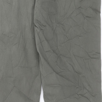 Marks and Spencer Mens Green Cotton Skinny Jeans Size 44 in L33 in Regular Button - Long Leg