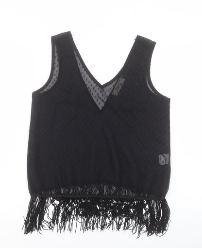 Womens UK Size S Urban renewal Black Camisole Tank