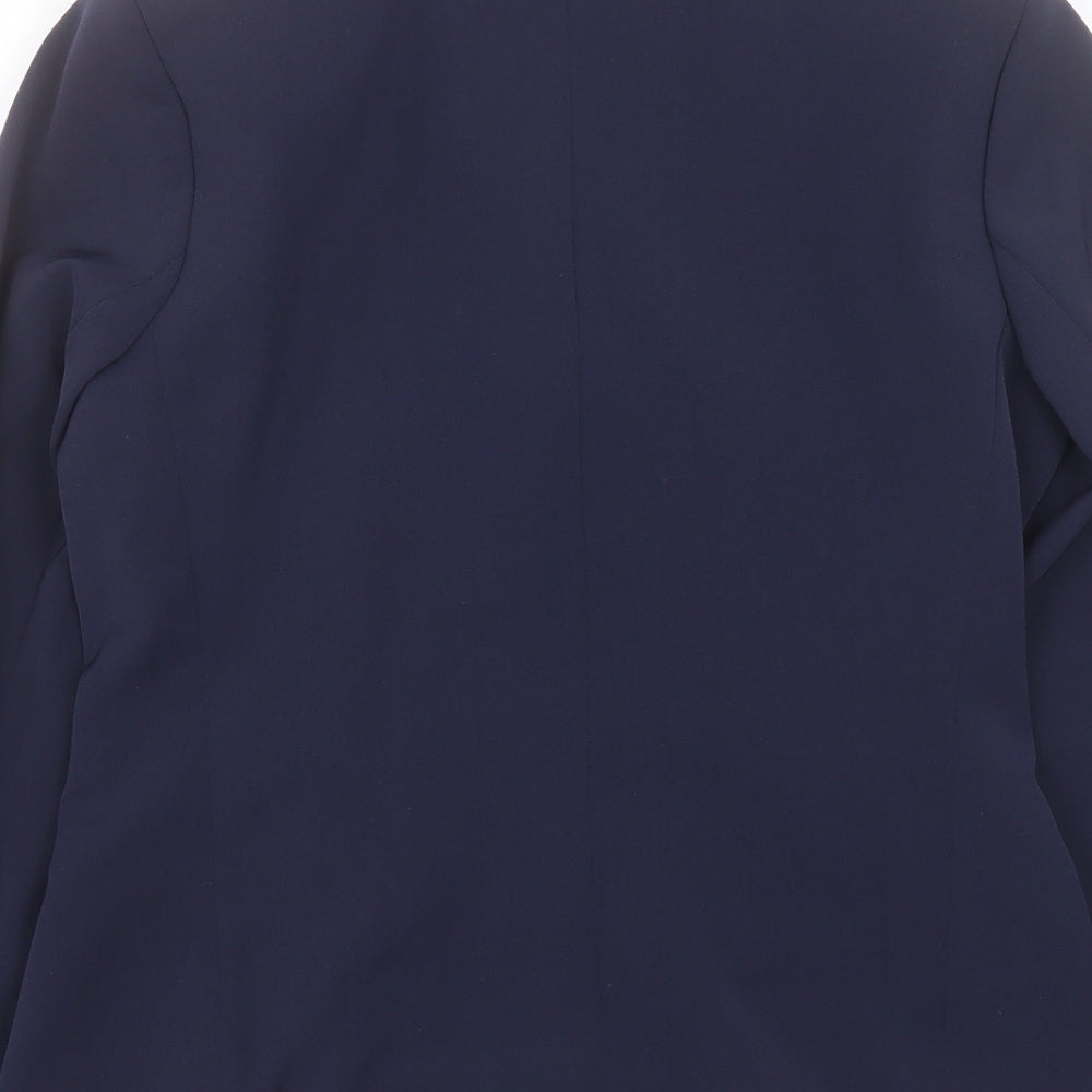De Keyser Womens Blue Jacket Blazer Size 10 Button