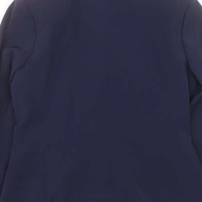 De Keyser Womens Blue Jacket Blazer Size 10 Button