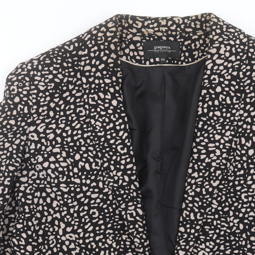 Womens UK Size 10 Papaya Black Jacket