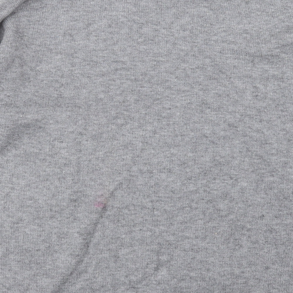 LV Clothing Womens Grey Crew Neck Viscose Pullover Jumper Size L