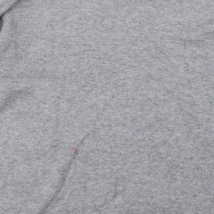 LV Clothing Womens Grey Crew Neck Viscose Pullover Jumper Size L