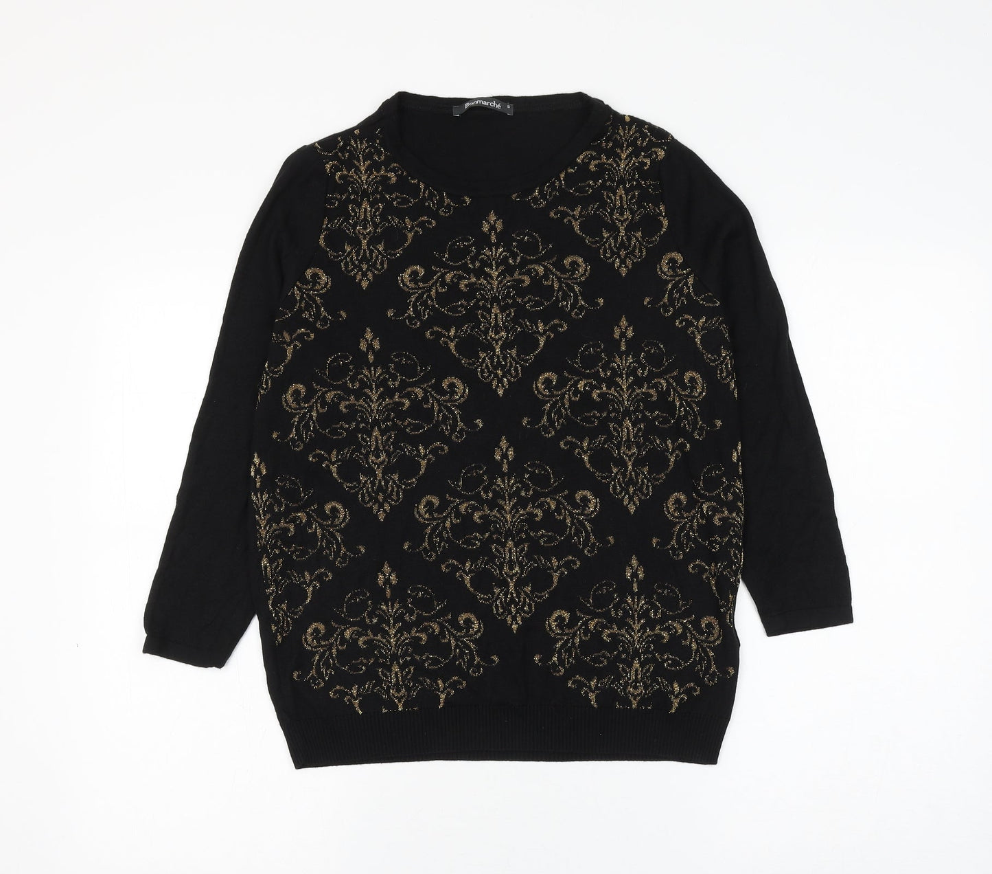 Womens UK Size S Bonmarché Black Pullover Jumper