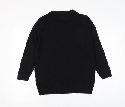 Womens UK Size S Bonmarché Black Pullover Jumper
