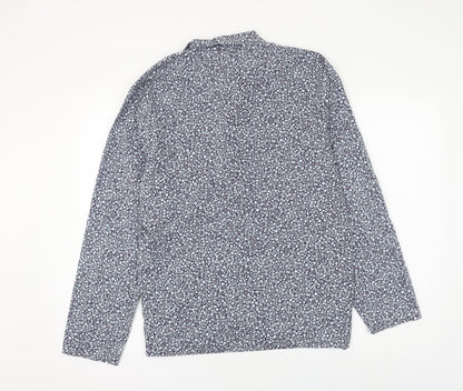 Womens UK Size S Marks and Spencer Blue Basic Button-Up