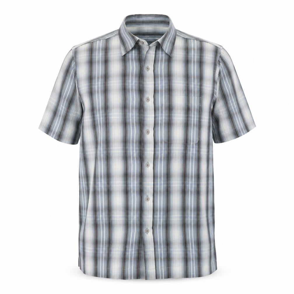 Mens UK Size M BHS Blue  Button-Up Short Sleeve Casual Shirt