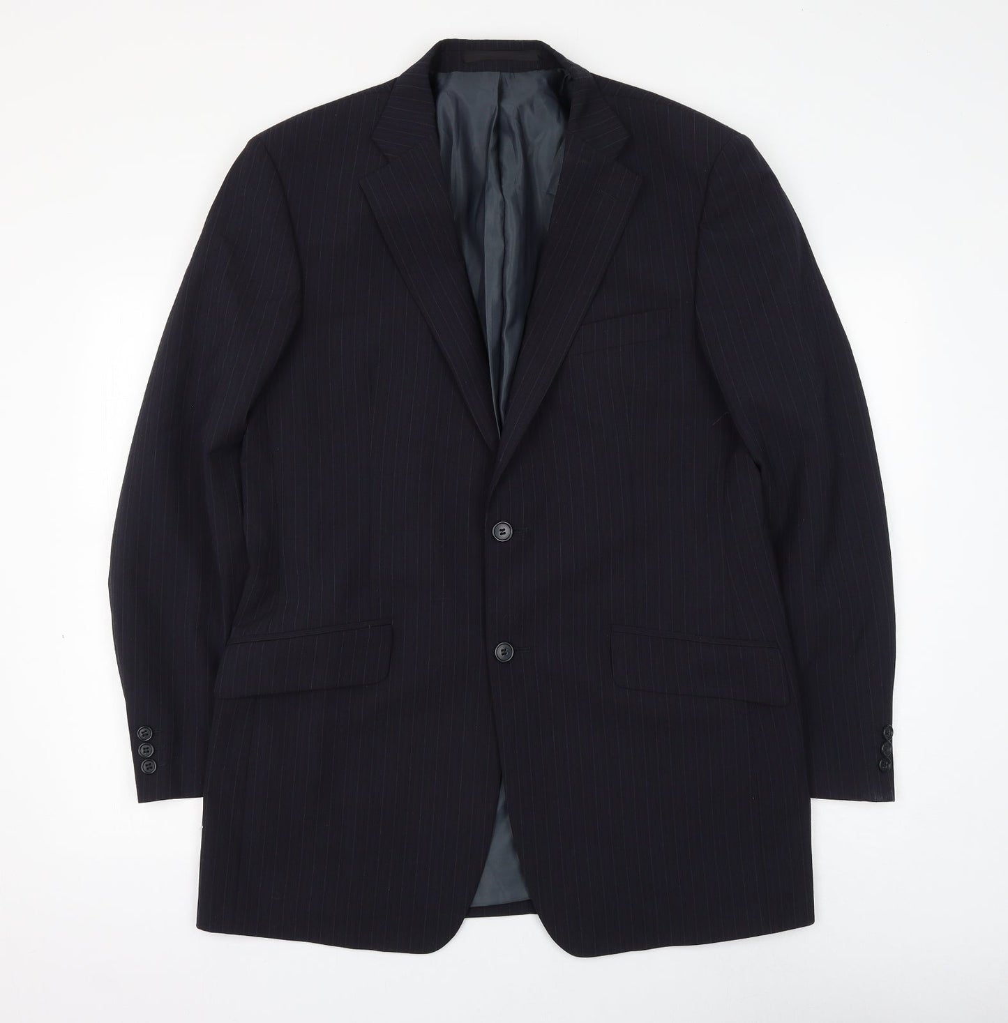 Mens UK Size 40 Marks and Spencer Regular Blue Suit Jacket