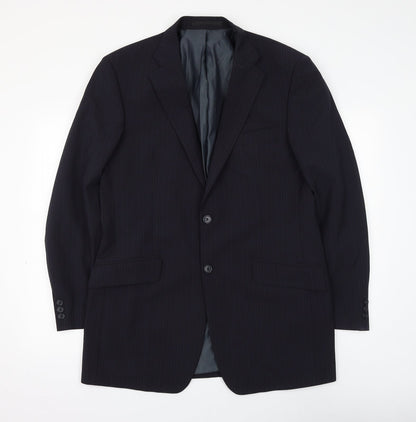 Mens UK Size 40 Marks and Spencer Regular Blue Suit Jacket