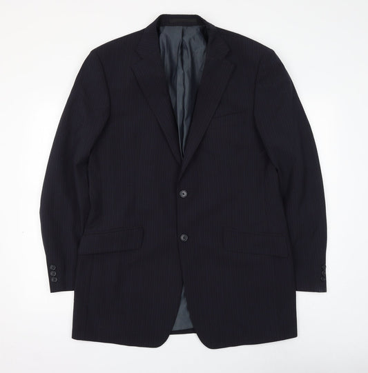 Mens UK Size 40 Marks and Spencer Regular Blue Suit Jacket