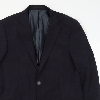 Mens UK Size 40 Marks and Spencer Regular Blue Suit Jacket
