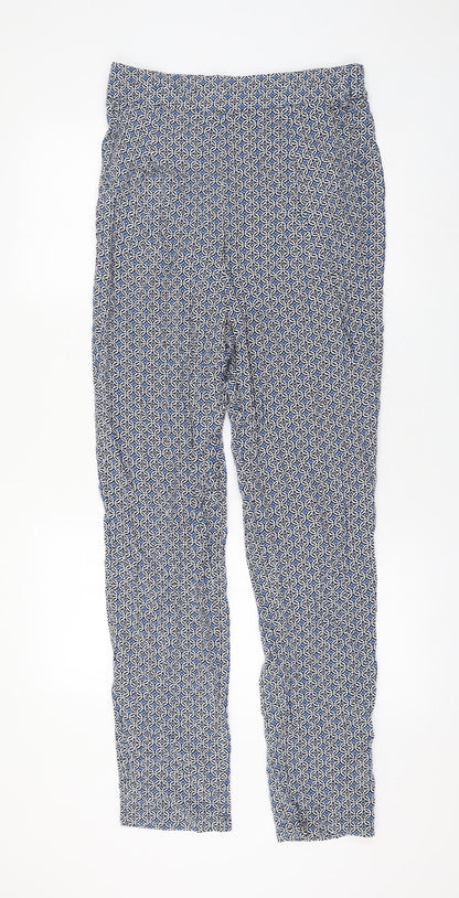 Womens UK Size 10 Marks and Spencer Regular Fit  Blue Trousers