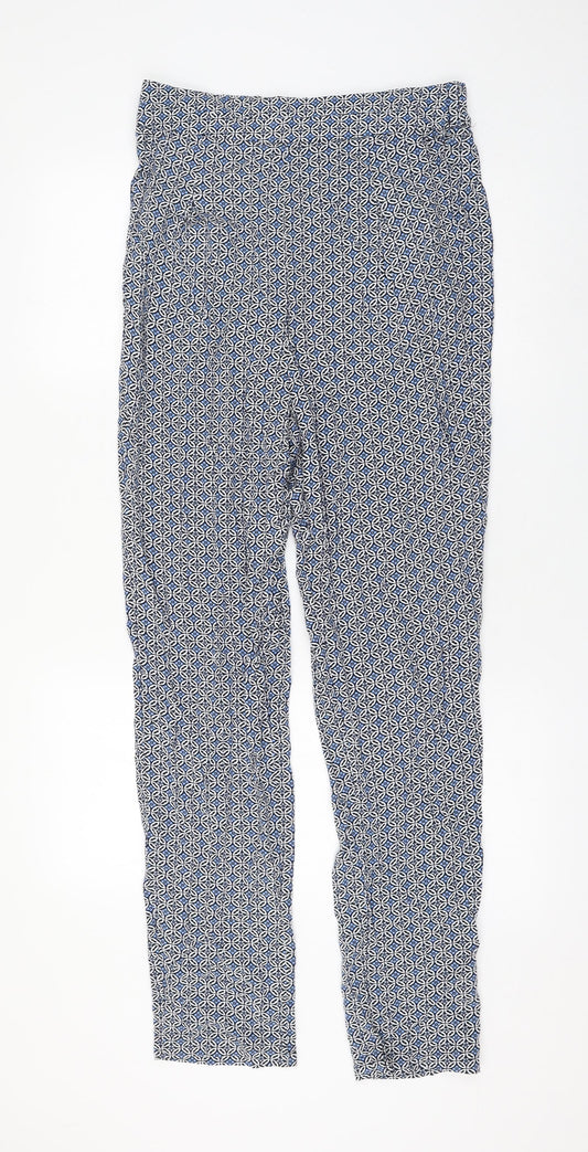 Womens UK Size 10 Marks and Spencer Regular Fit  Blue Trousers