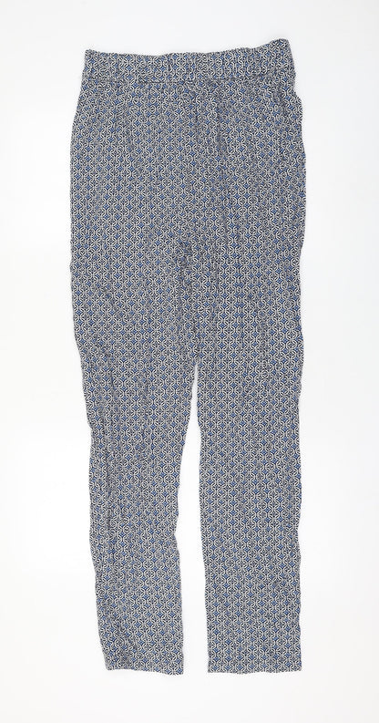 Womens UK Size 10 Marks and Spencer Regular Fit  Blue Trousers