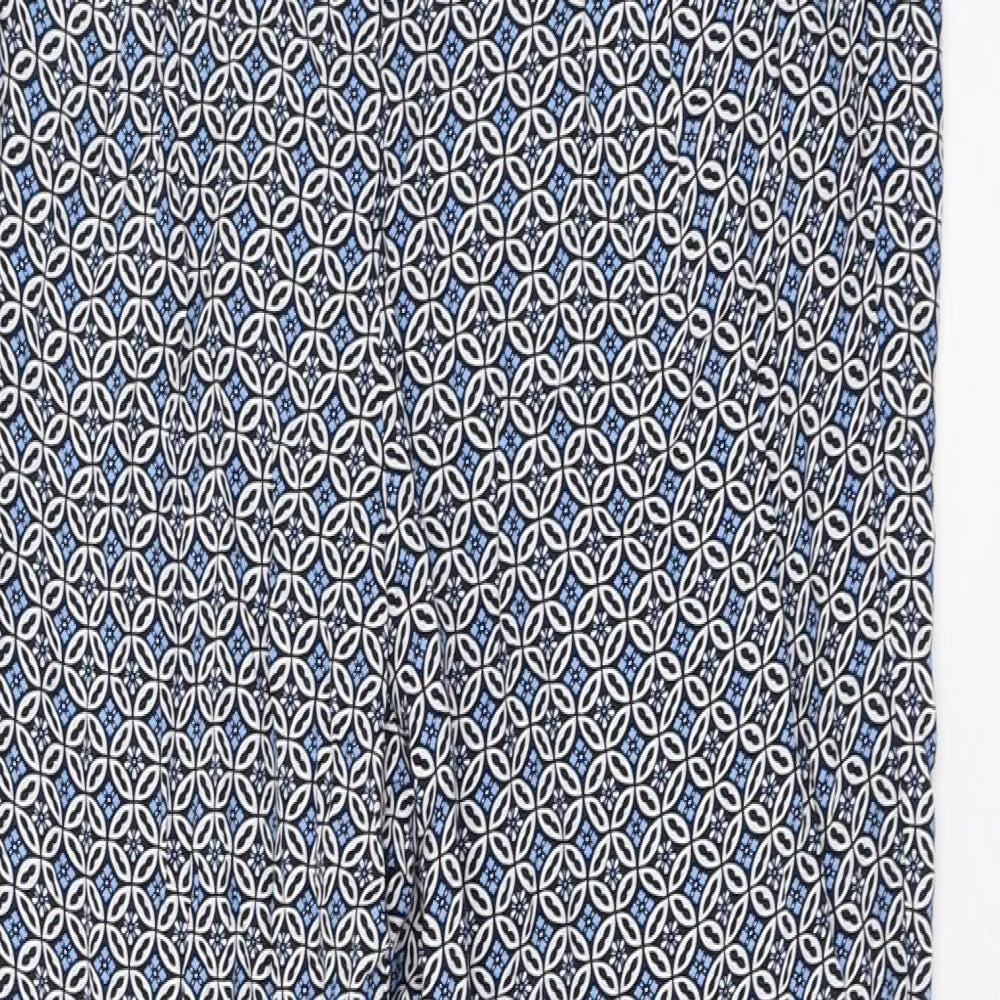 Womens UK Size 10 Marks and Spencer Regular Fit  Blue Trousers