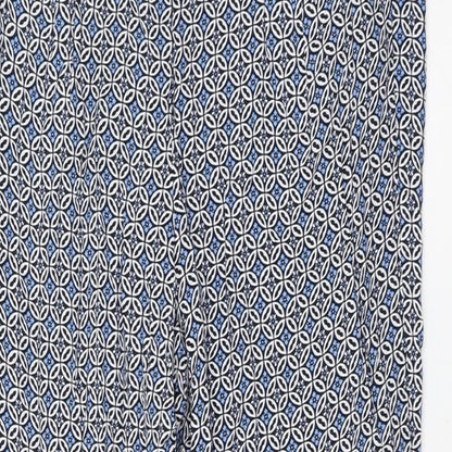 Womens UK Size 10 Marks and Spencer Regular Fit  Blue Trousers