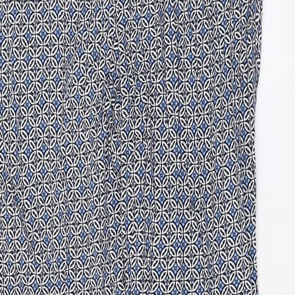 Womens UK Size 10 Marks and Spencer Regular Fit  Blue Trousers