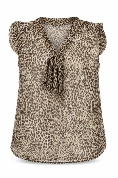 Womens UK Size 6 Atmosphere Brown Basic Blouse