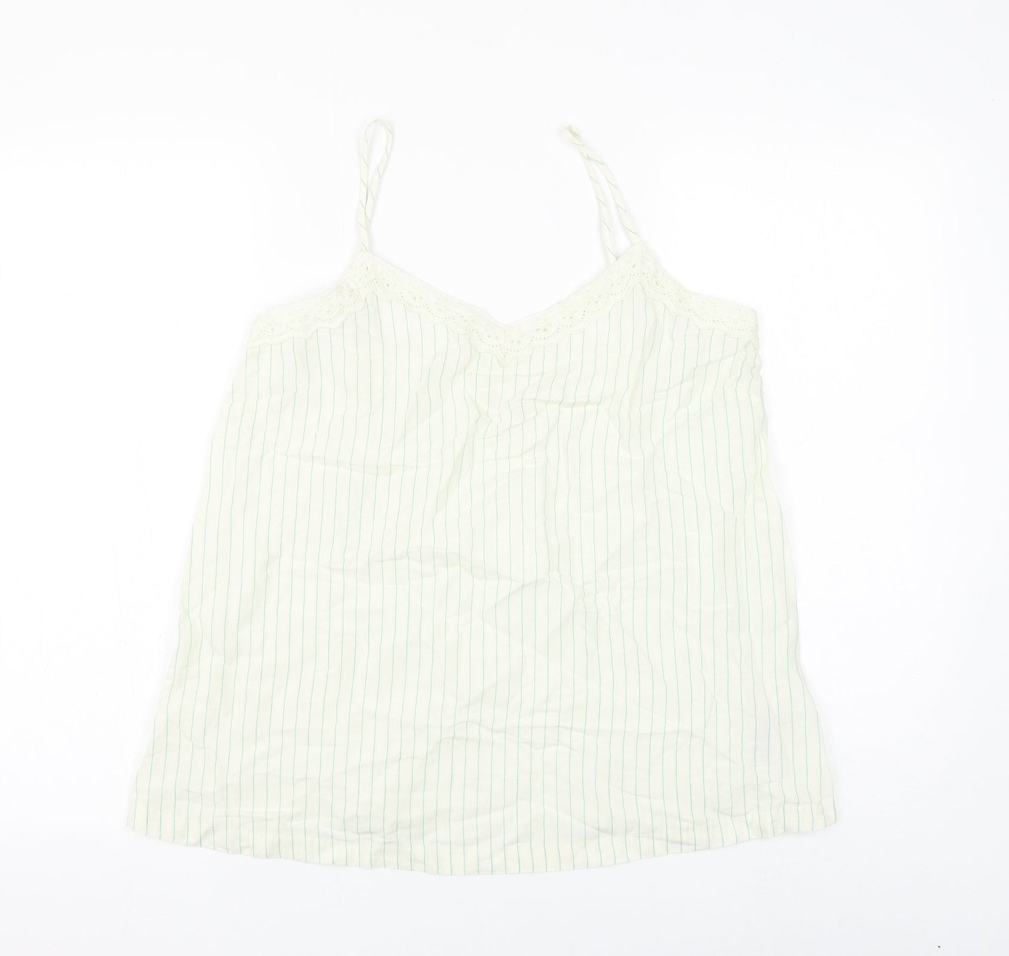 Womens UK Size 10 Marks and Spencer White Camisole Tank