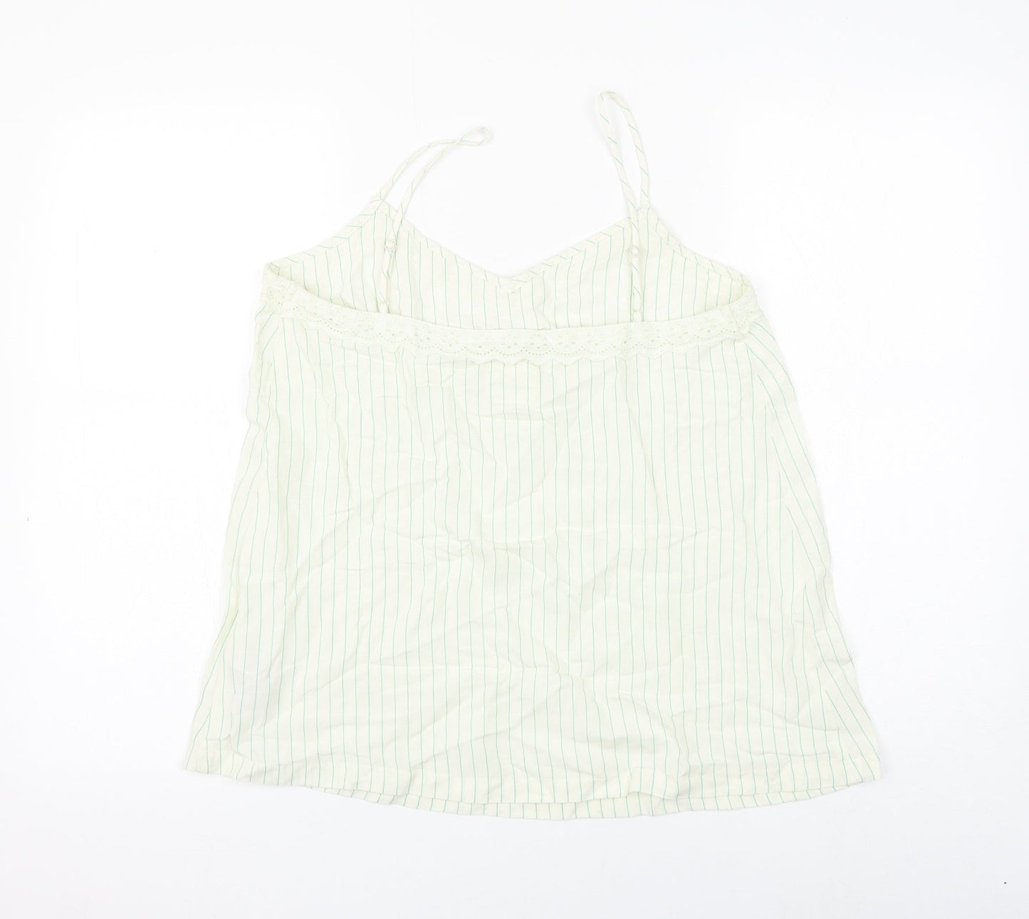 Womens UK Size 10 Marks and Spencer White Camisole Tank