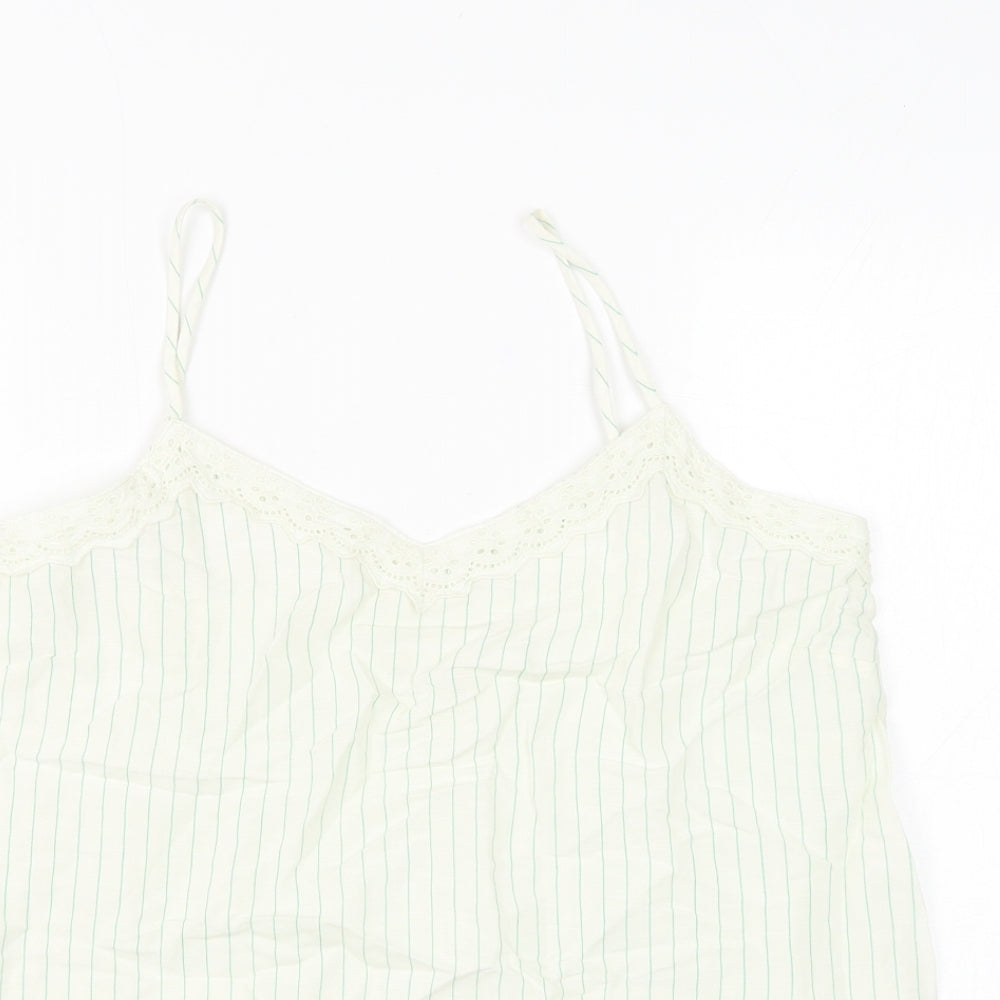 Womens UK Size 10 Marks and Spencer White Camisole Tank