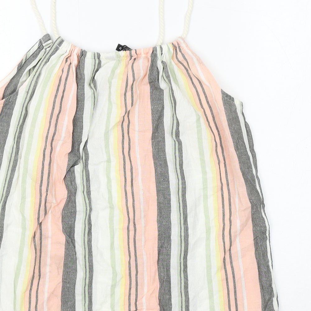 Womens UK Size 12 New Look Multicoloured Camisole Tank
