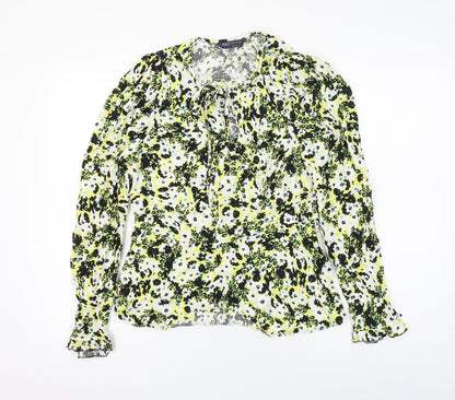 Womens UK Size 10 Marks and Spencer Multicoloured Basic Blouse