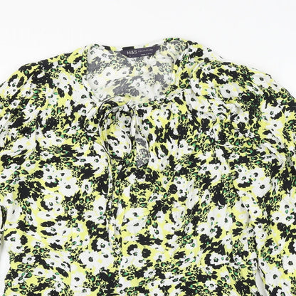 Womens UK Size 10 Marks and Spencer Multicoloured Basic Blouse
