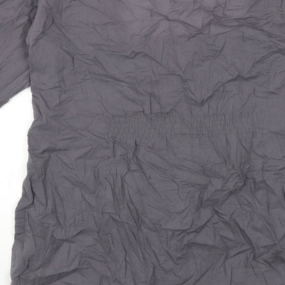 Glamorosa Womens Grey Cotton Basic T-Shirt Size 14 Square Neck