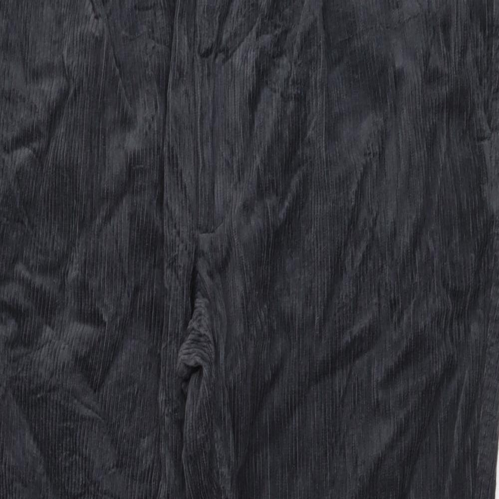 Marks and Spencer Mens Grey Cotton Tapered Jeans Size 38 in L28 in Regular Button