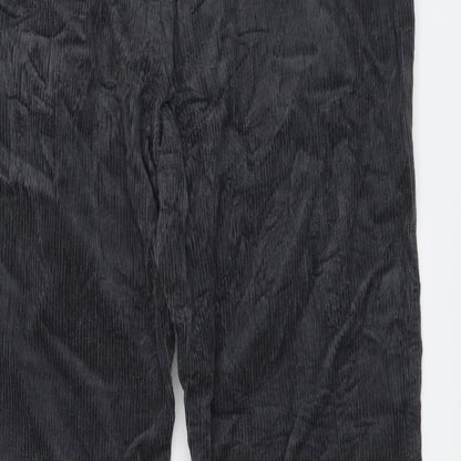 Marks and Spencer Mens Grey Cotton Tapered Jeans Size 38 in L28 in Regular Button