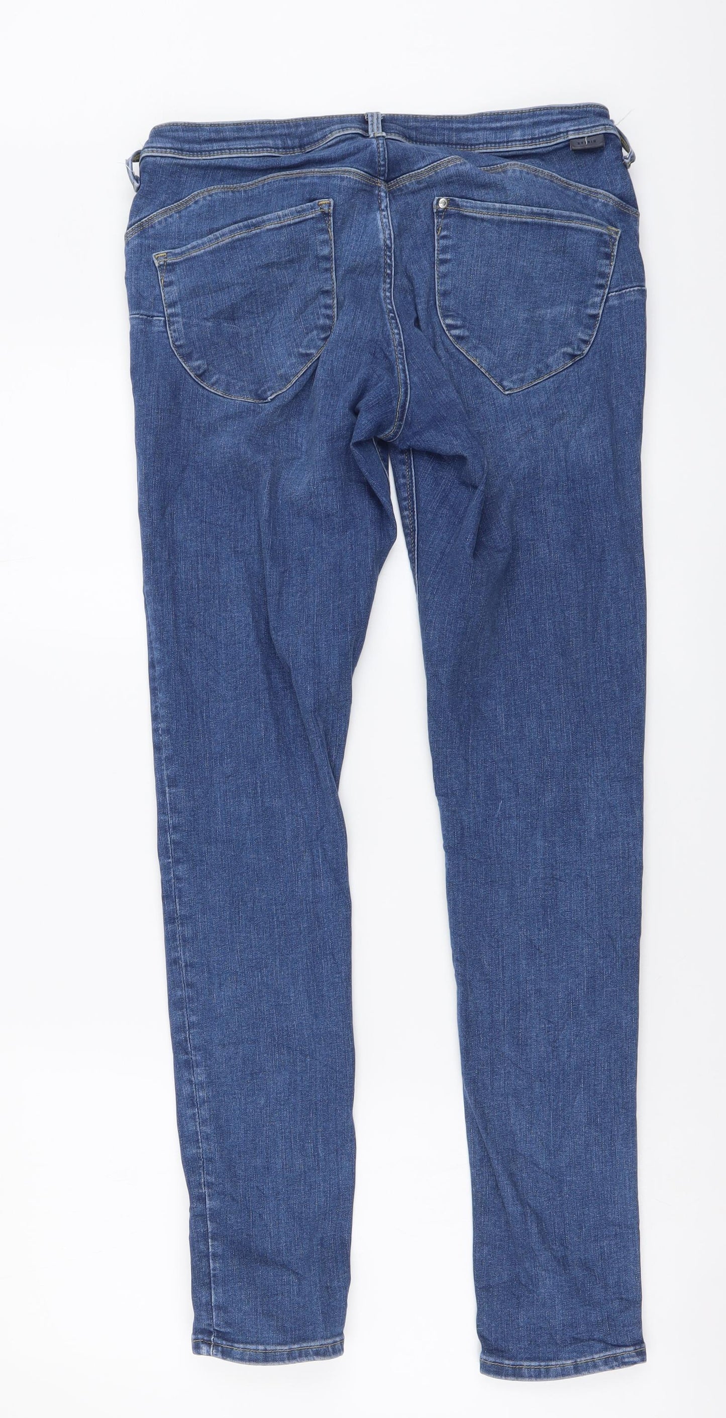 Womens UK Size L H&M Regular Fit Skinny Blue Jeans