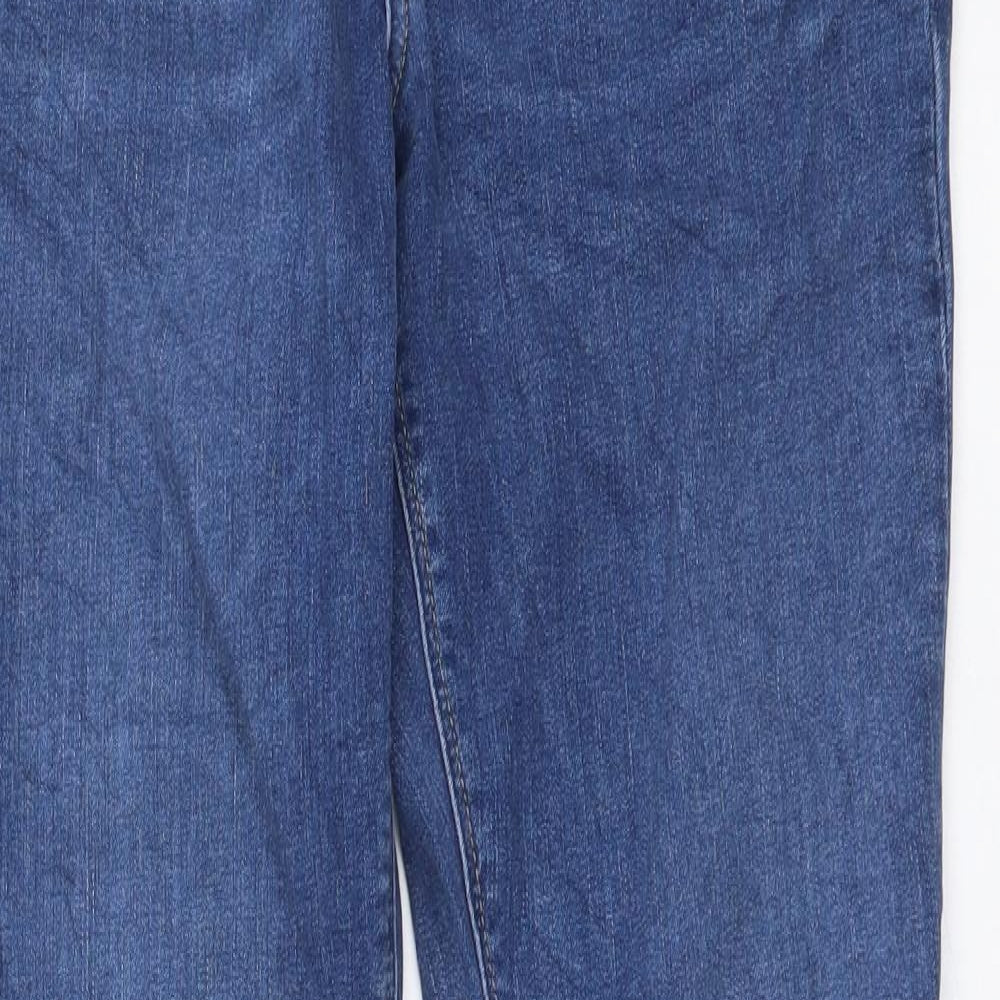 Womens UK Size L H&M Regular Fit Skinny Blue Jeans