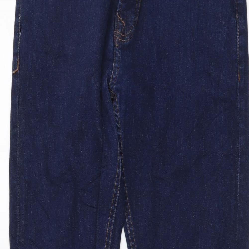 NEXT Womens Blue Cotton Skinny Jeans Size 30 in L29 in Regular Button