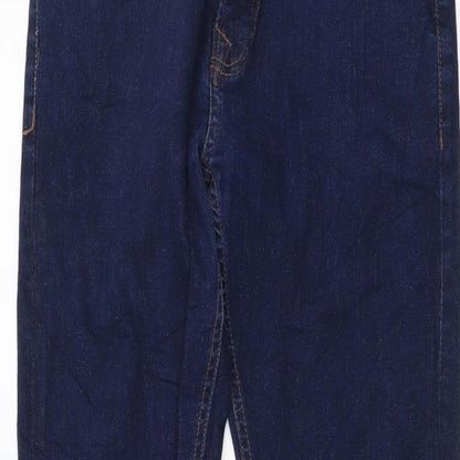 NEXT Womens Blue Cotton Skinny Jeans Size 30 in L29 in Regular Button