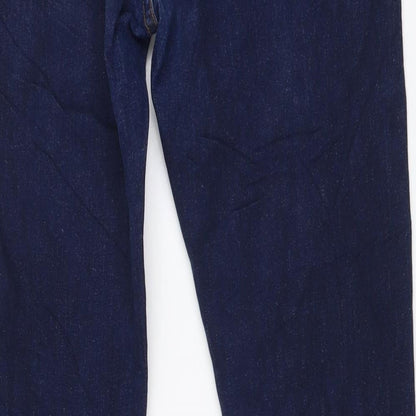 NEXT Womens Blue Cotton Skinny Jeans Size 30 in L29 in Regular Button