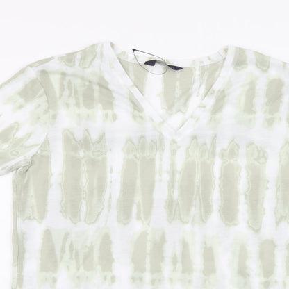 Womens UK Size 6 Marks and Spencer Green Basic T-Shirt