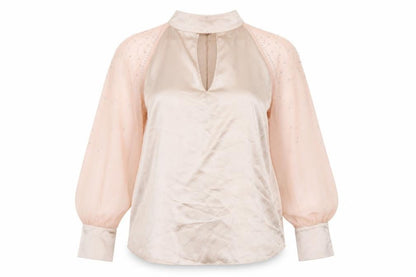 Womens UK Size 16 Star Pink Basic Blouse
