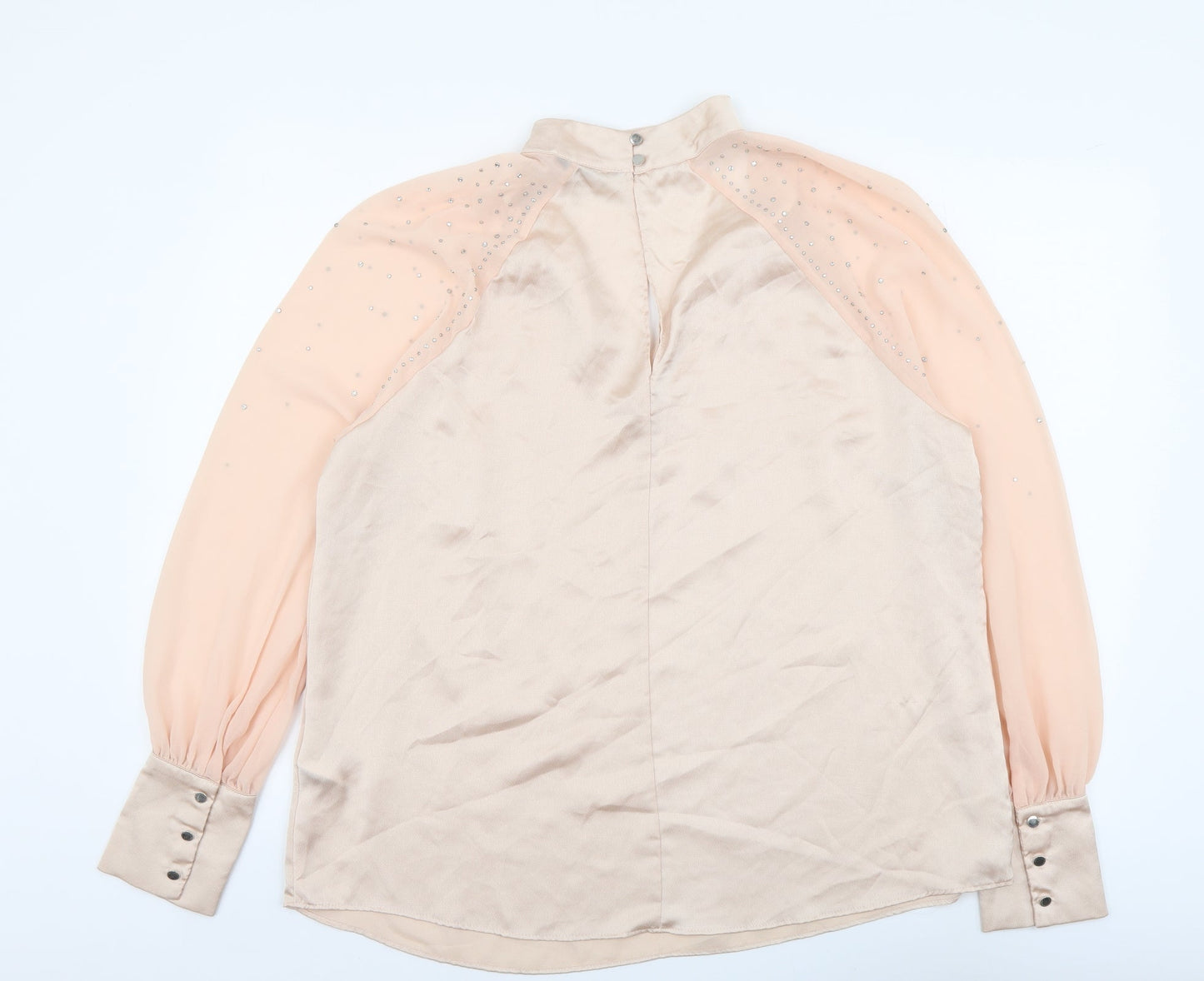 Womens UK Size 16 Star Pink Basic Blouse