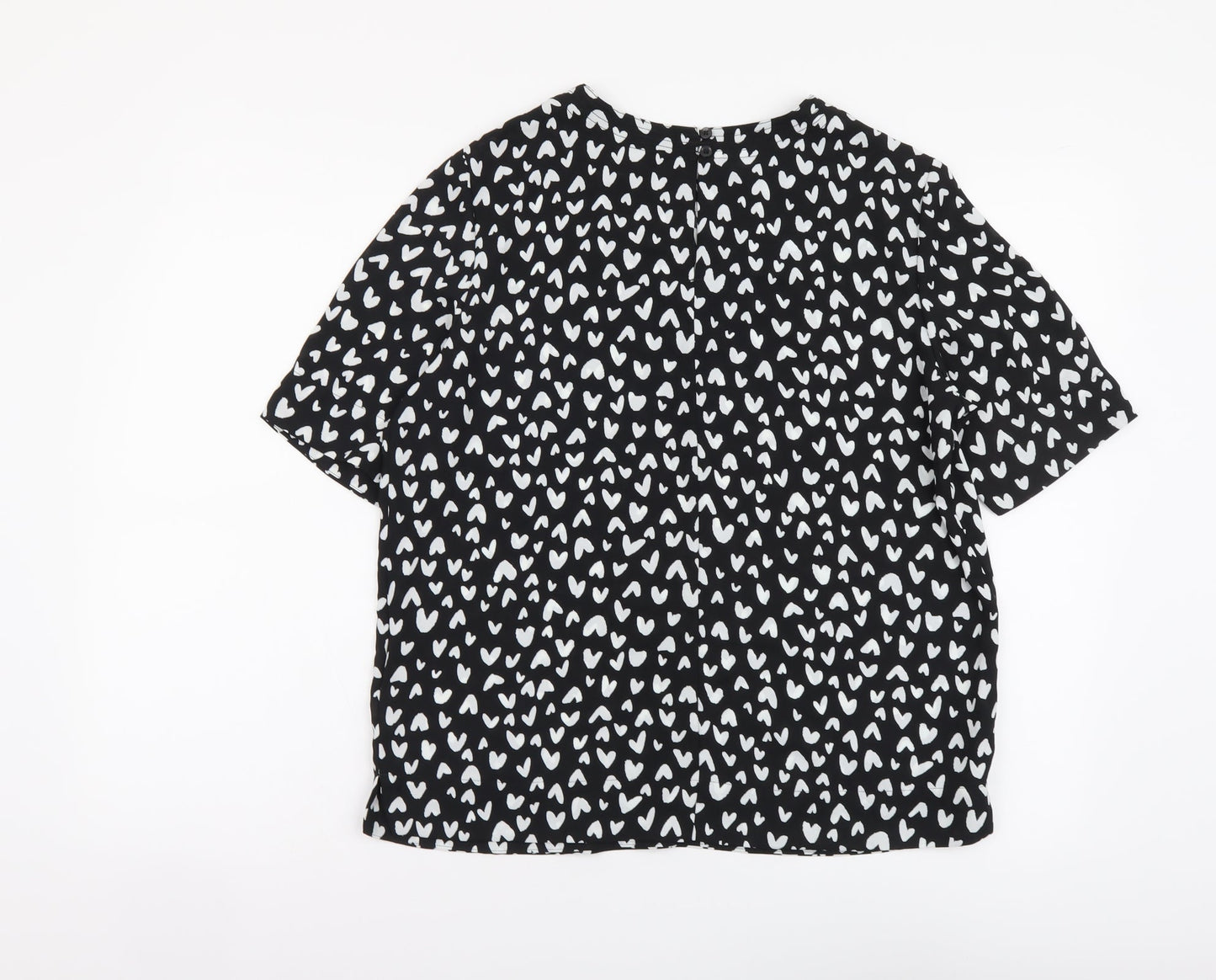 Womens UK Size 10 Marks and Spencer Black Basic Blouse