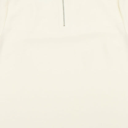 Incorporatewear Womens Ivory Polyester Basic Blouse Size 14 Round Neck